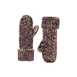 1691 Womens Plaited Cable Mitten, Peacoat